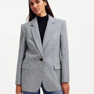 NWT Madewell : Women's Navy / Brown KLINE Blazer (6)